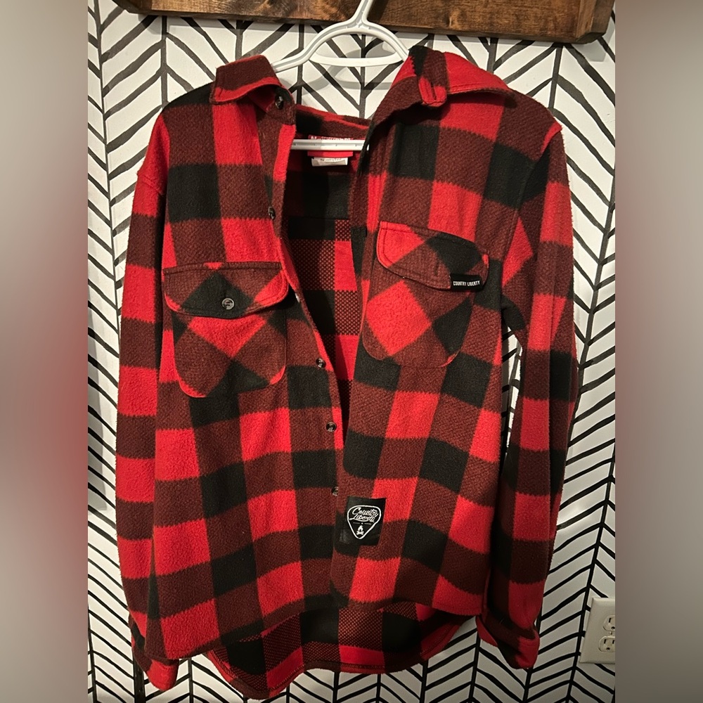 Plaid Country Liberty Button Up